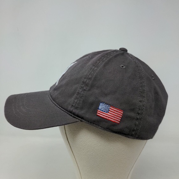 Cap America Men's Slideback Hat Gray Adjustable Embroidered Boston Eagle Logo - Picture 3 of 8